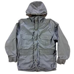 Mens Vintage woolrich hooded parka hooded coat M Medium zip button